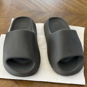 Adidas Charcoal Slide Sandals Yeezy